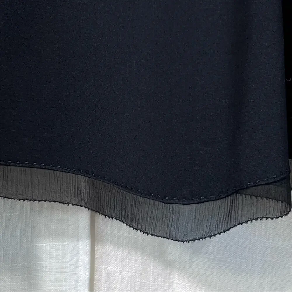 Elie Tahari Black Belted Wool Fit & Flare Dress‎ Size 0 - Picture 7 of 13